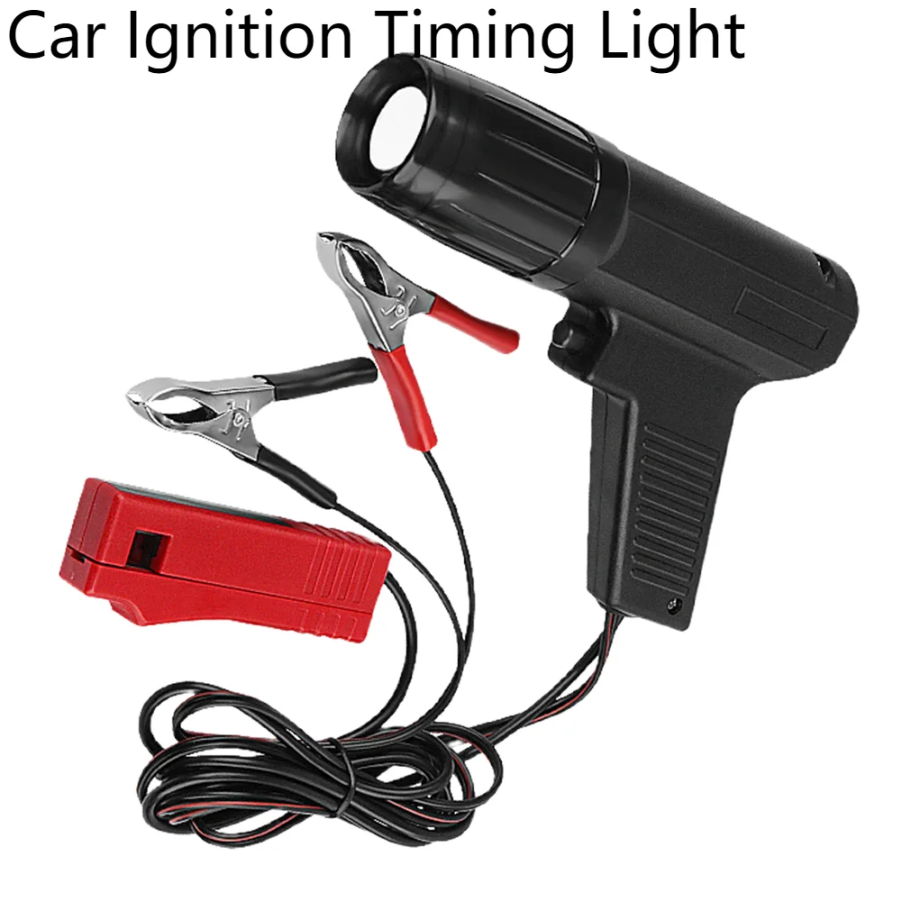 12V Ignition Timing Gun  Inductive Strobe Timing Light Inductive Engine Timing Light Spark Plug Car Detection Diagnosis Tool