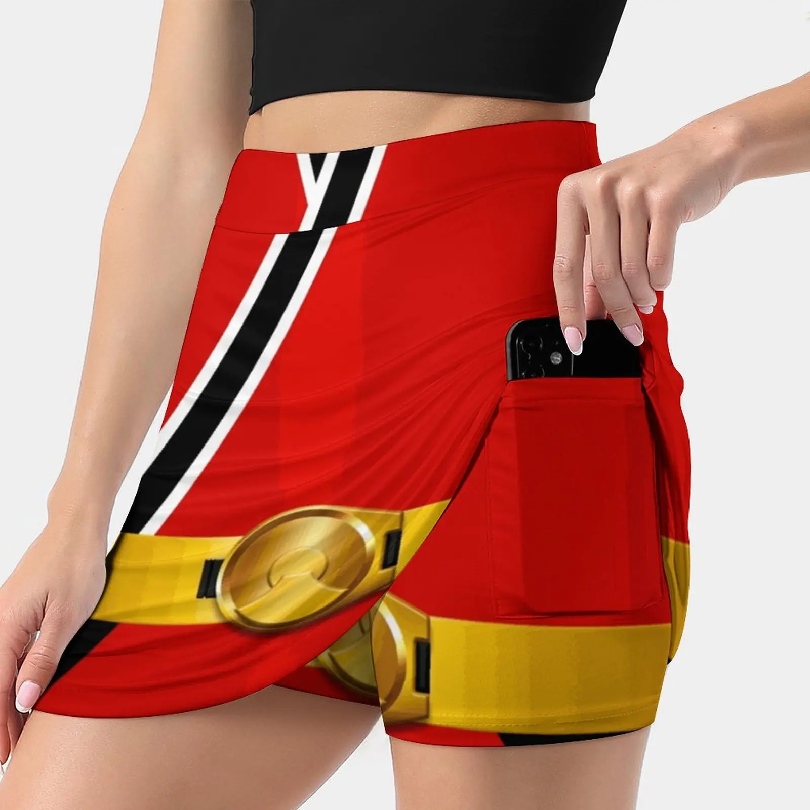 Lauren Shiba Women Sports Lining Skirt Tennis Dance Fitness Short Printed Skirts Shinkenger Super Sentai Tokusatsu Tv Geek