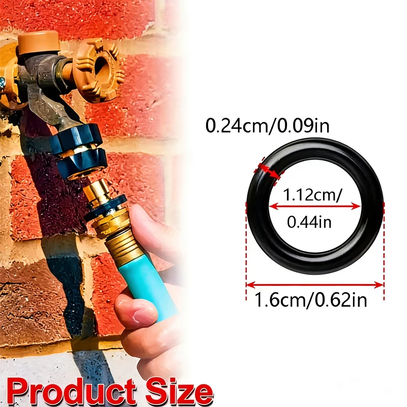 High Pressure Water Gun Cleaning Outlet O-ring Rubber Ring Black Car Wash Machine Accessories Car Beauty Water Gun Accessories image 3