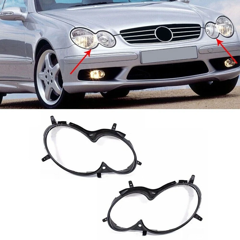 

1Pair Left Right Headlight Head Light Lamp Gasket Replacement Parts For Mercedes Benz W209 CLK 2003-2009 2098260191