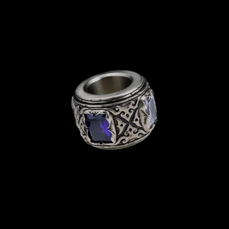 Anime Veil of Shadows Ring Man Dragon God Ring Cartoon Rings Women Fashion Kawaii Couples Sweet Charms Alloy Accessories Gift