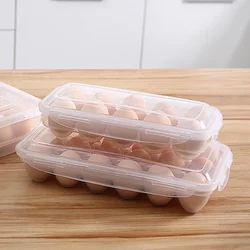10/18 Grid Egg Storage Box Tray with Lid Kitchen Refrigerator Drop Rack Boxes Fridge Egg Organizer kitchen items food containers