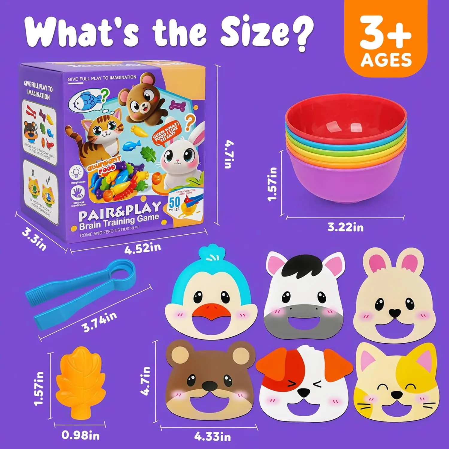 Montessori Animal Sorting Toy Animal Counting Color Sorting Dinosaur Animal Identification Skill Upgrading for Children Gift Toy