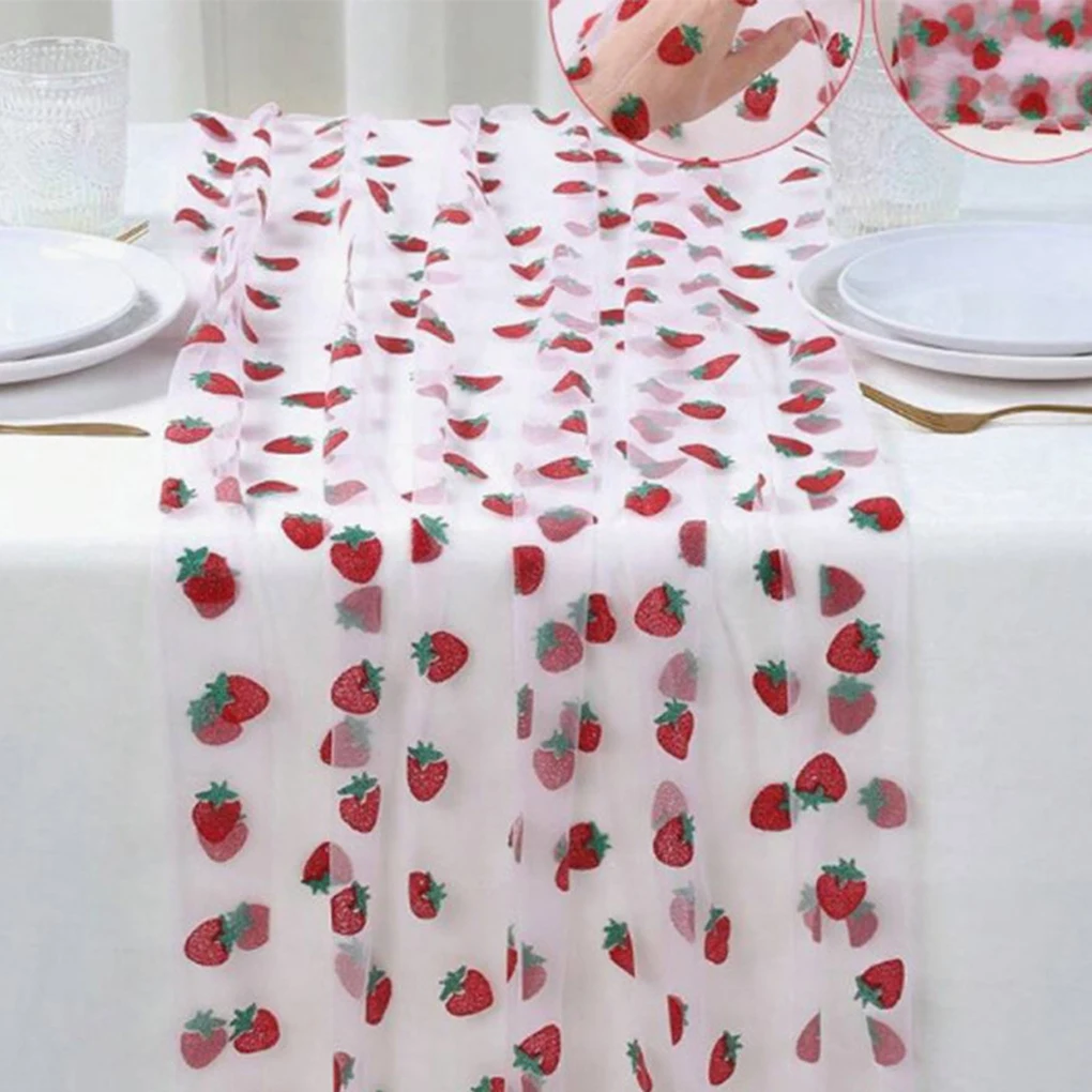 Pieces of 75180cm Table Skirt Transparent DIY to Easy Cake Wedding Bride