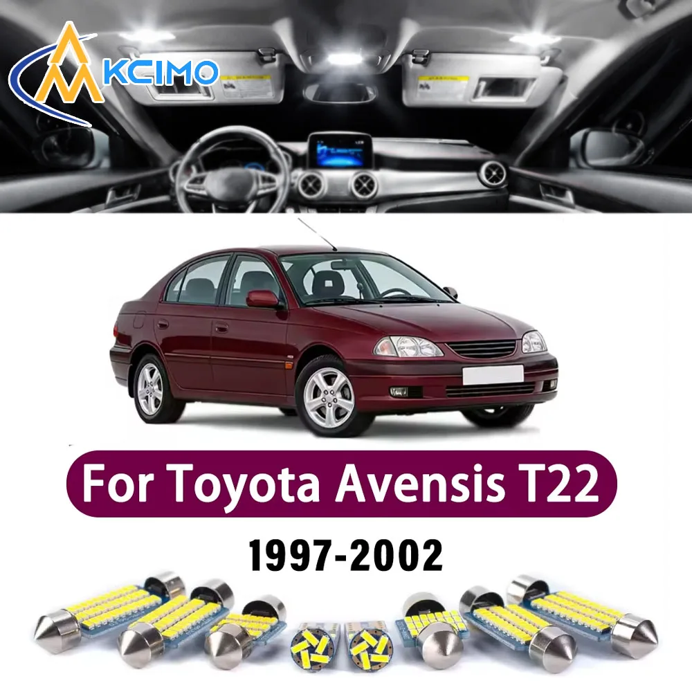 Nuevo Kit LED Canbus para Luces Interiores de Lectura y Espejo de Vanidad para Toyota Avensis T22 1997-2002, Premium, Fácil Instalación, Sin Errores, Luces Brillantes