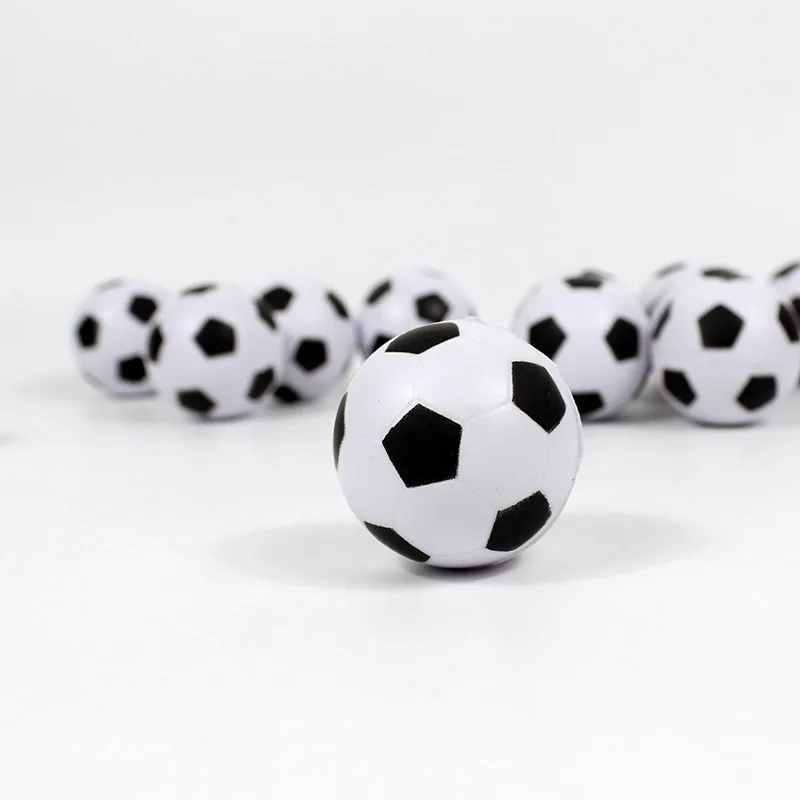 Funny Toy Balls 4CM Football Bouncy Balls Jumping Solid Elastic Rubber Balls Kids Boys Happy Soccer Theme Birthday Party Decors