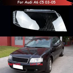 Car Headlight Caps Headlamps Transparent Lampshades Glass Lens Head Lamp Shell Headlights Cover For Audi A6 C5 2003 2004 2005