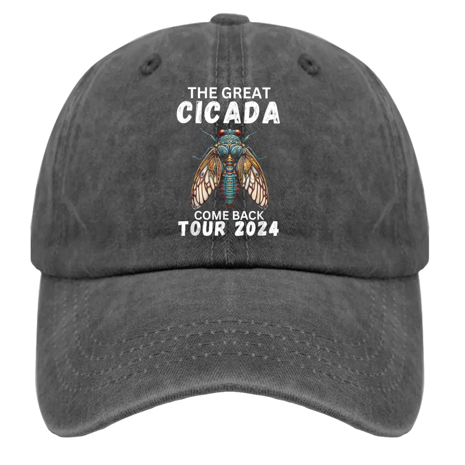 Great Cicada Comeback Lover Hats For Men Cowboy Funny Trucker Womens Black Trucket Hat Breathable Outdoor Sports Fishing Hat