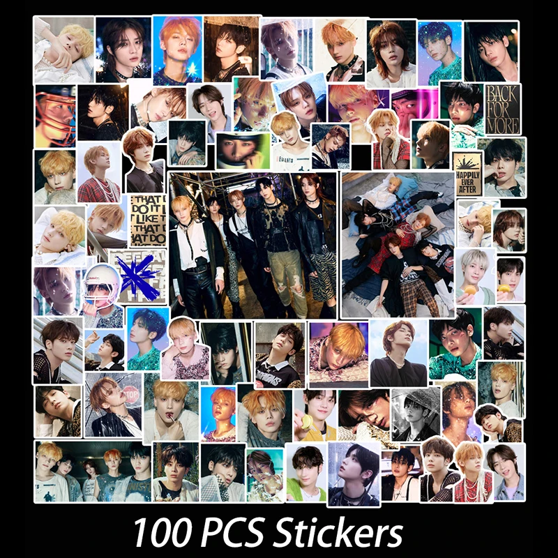 100PCS/Kpop Season's Greetings Freeze Stickers New Album Cute Korea Boys Group Character Sticker Pack Idols Photos Stickers