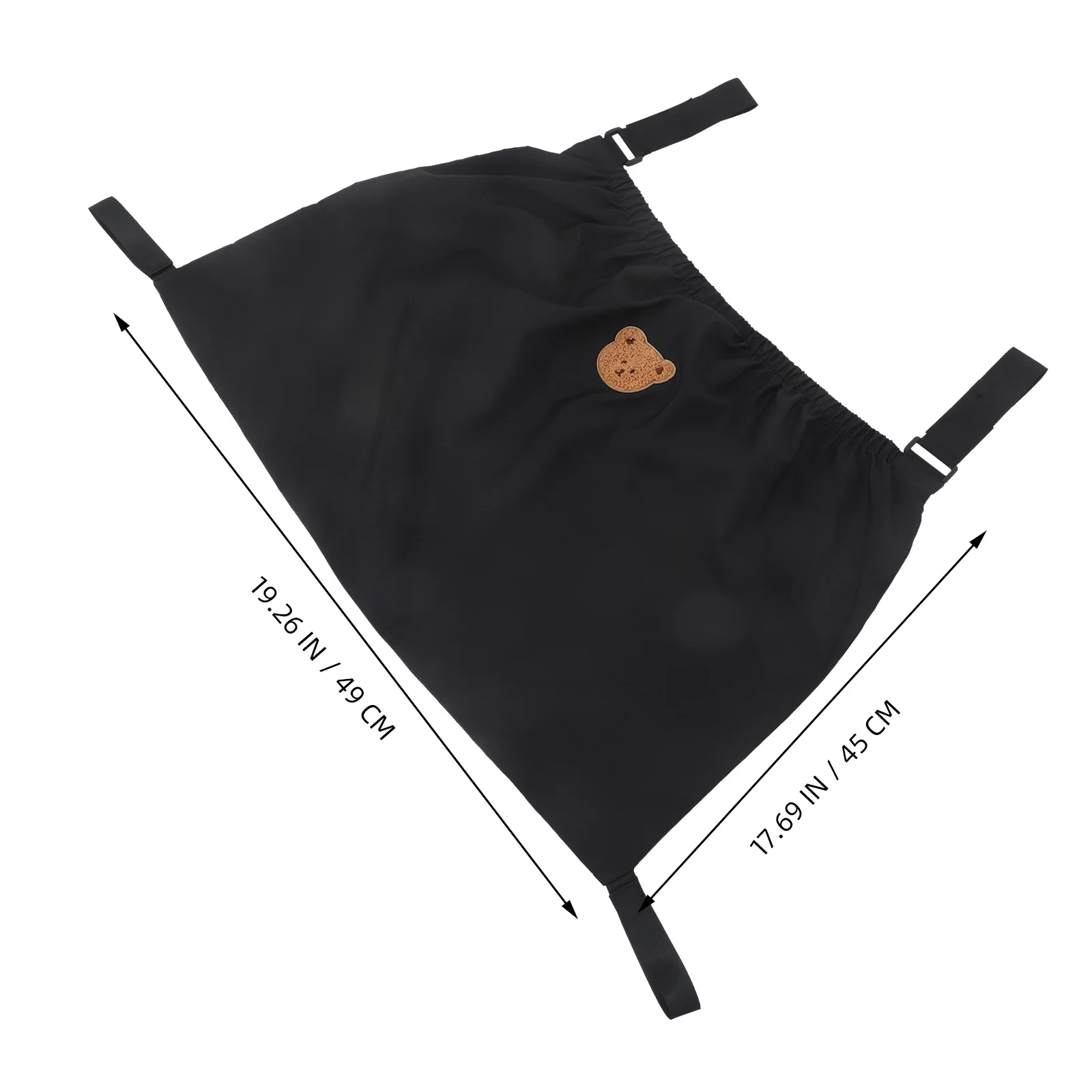 حقيبة عربة الأطفال، حقيبة تنظيم للتعليق، سعة كبيرة، تخزين الحفاضات، حامل معلق، عربة أطفال أساسية للسفر