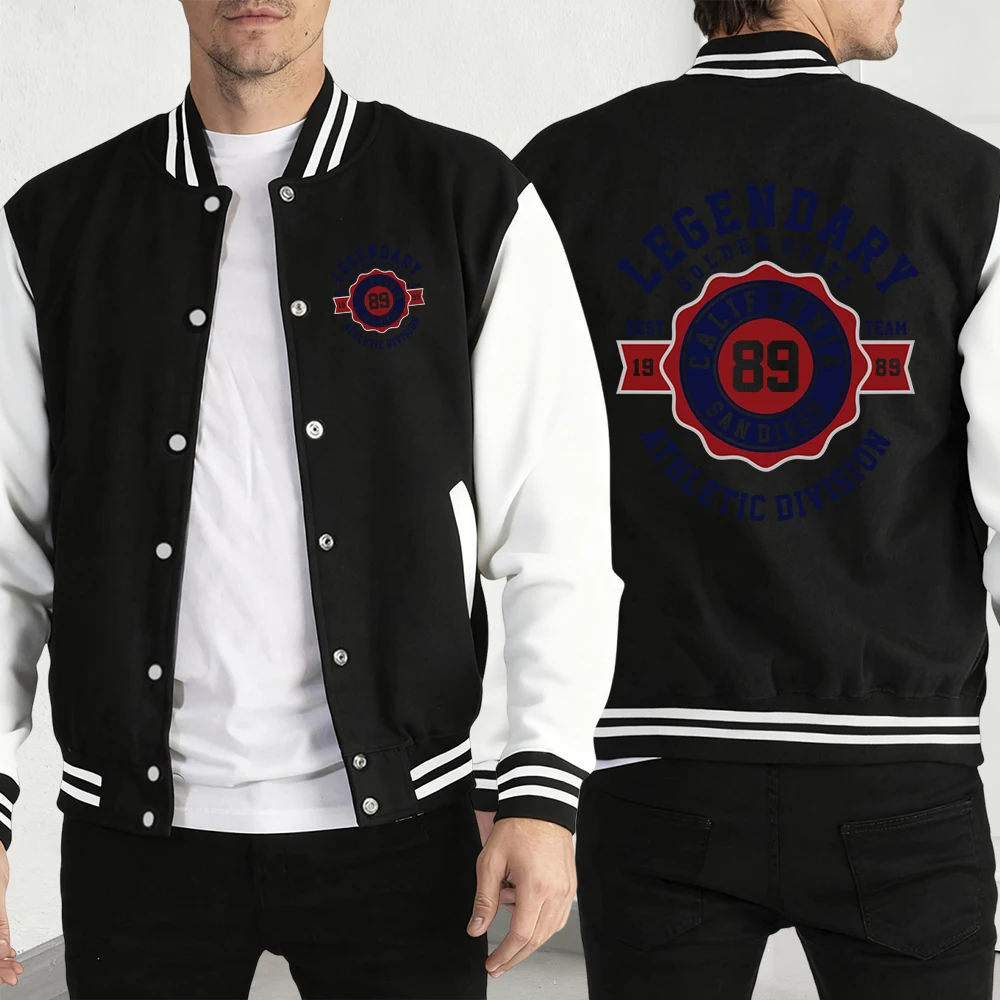 

Легендарная одежда с принтом Golden State California, мужская мода, пуловер Y2K, мужская одежда, милые свободные куртки, осенняя повседневная уличная одежда