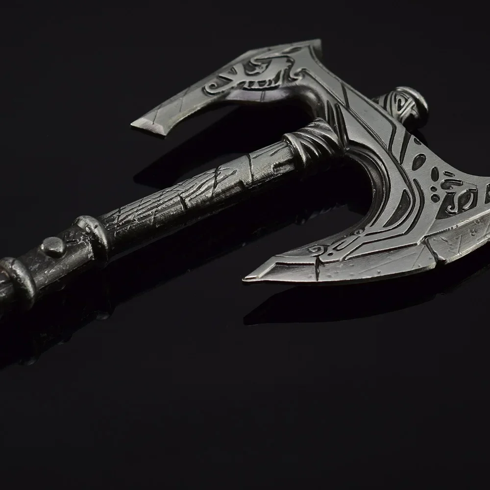 เกม Scrolls อุปกรณ์ต่อพ่วงอาวุธ Okin Battleaxe อาวุธโลหะรุ่น SAMURAI SWORD VINTAGE เครื่องประดับมีดผีเสื้อของขวัญของเล่น