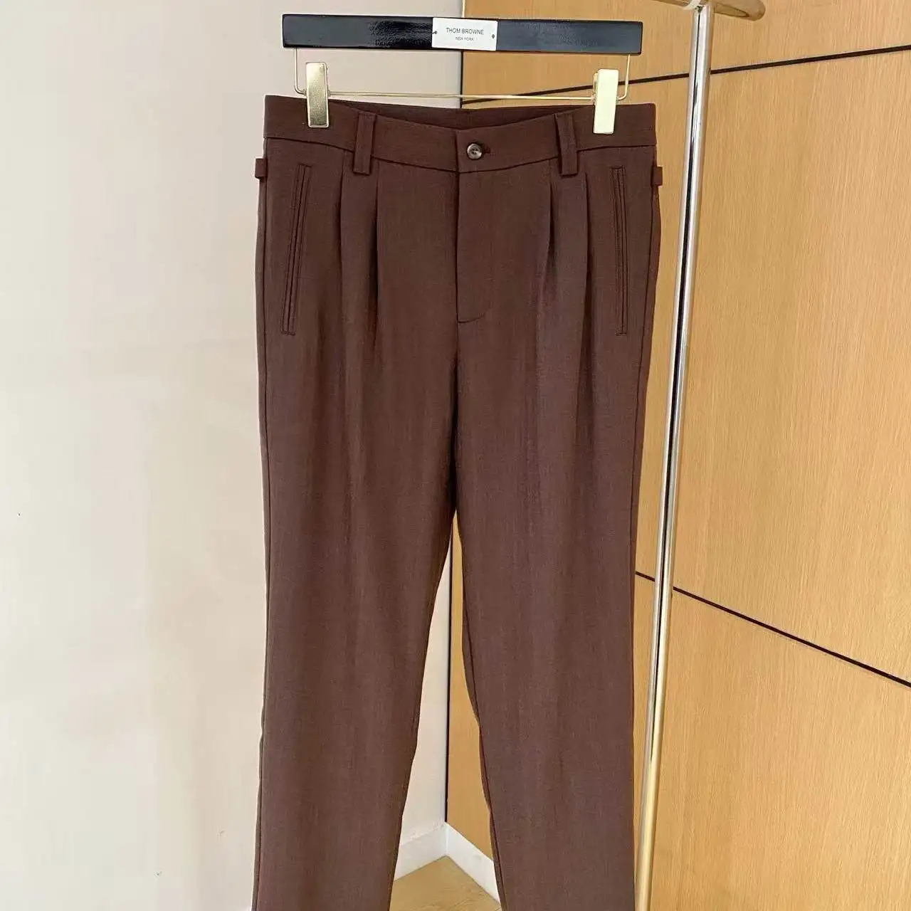 

Мужские брюки BC в итальянском стиле Old Money, однотонные, для делового повседневного образа