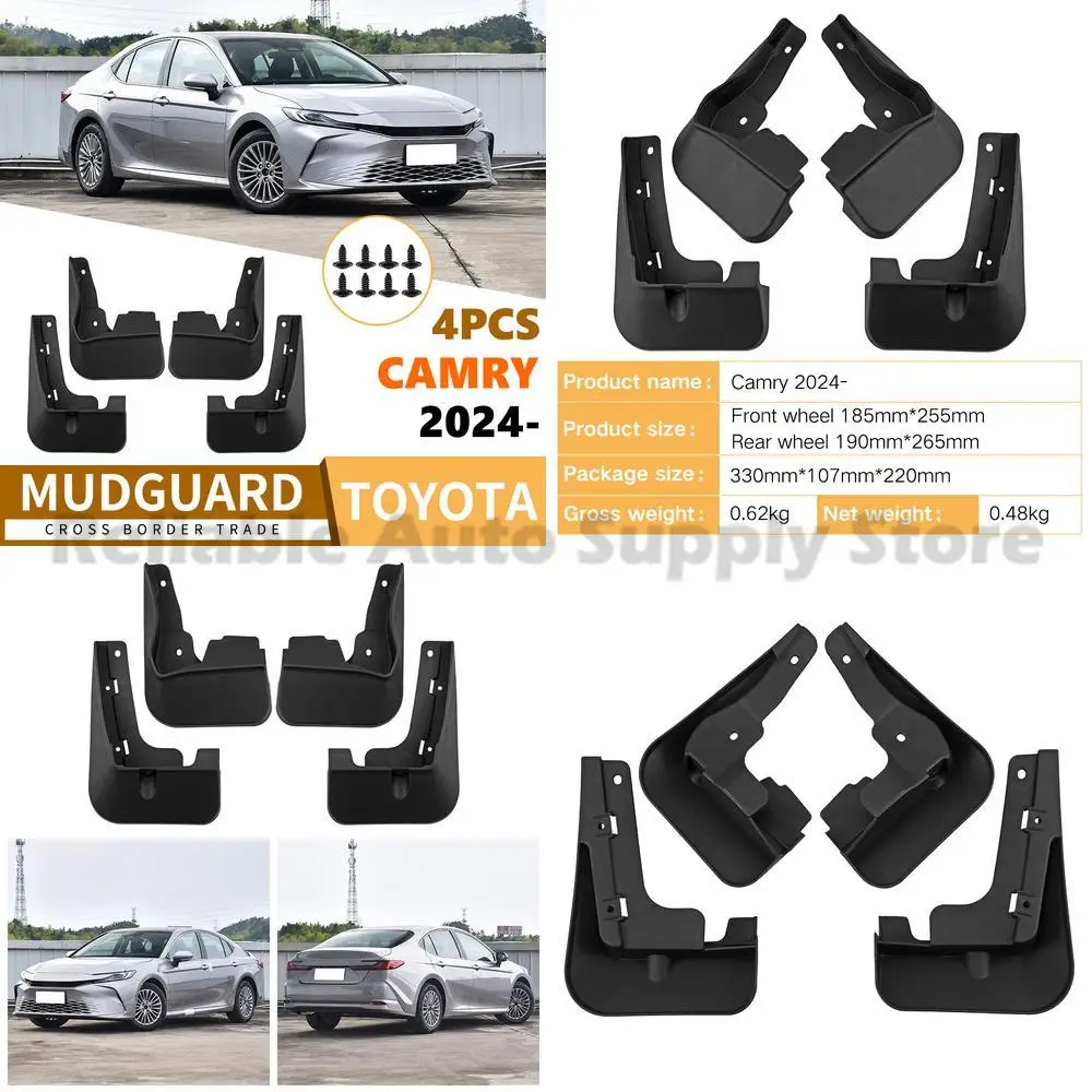 

For Toyota Camry LE 2024 2025 Mud Flaps Universal Fit Premium Quality Durable Fender Liner Protection