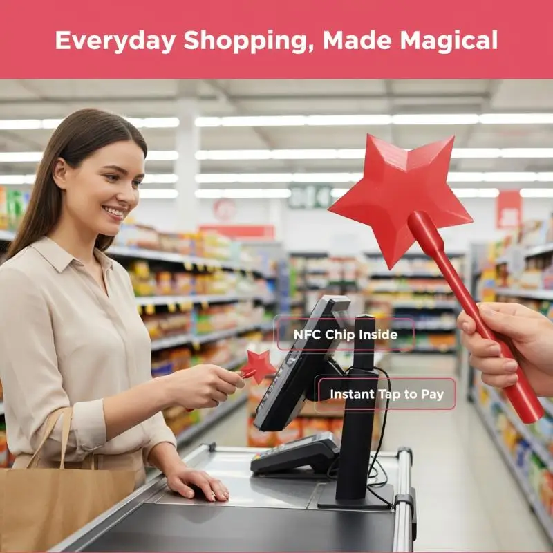 3D Printed Tap to Pay Credit Card Holder - Portable Lightweight Style Card Stand for Easy Access and Stylish Display