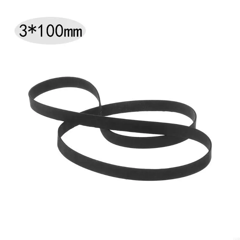 3mm Width Universal Cassette Tape Machine Belts Assorted Common Flat Rubber Belt for CD DVD Recorders Walkman