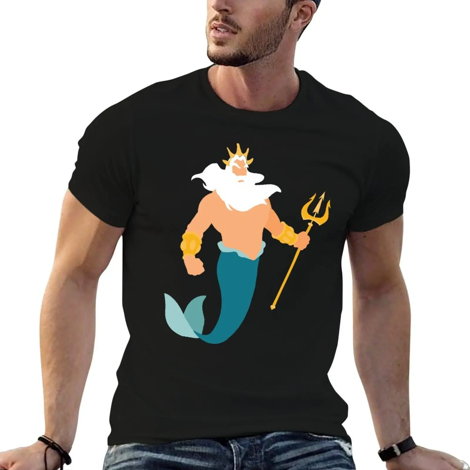 King Triton T-Shirt custom t-shirts football t shirt Men's cotton t-shirt
