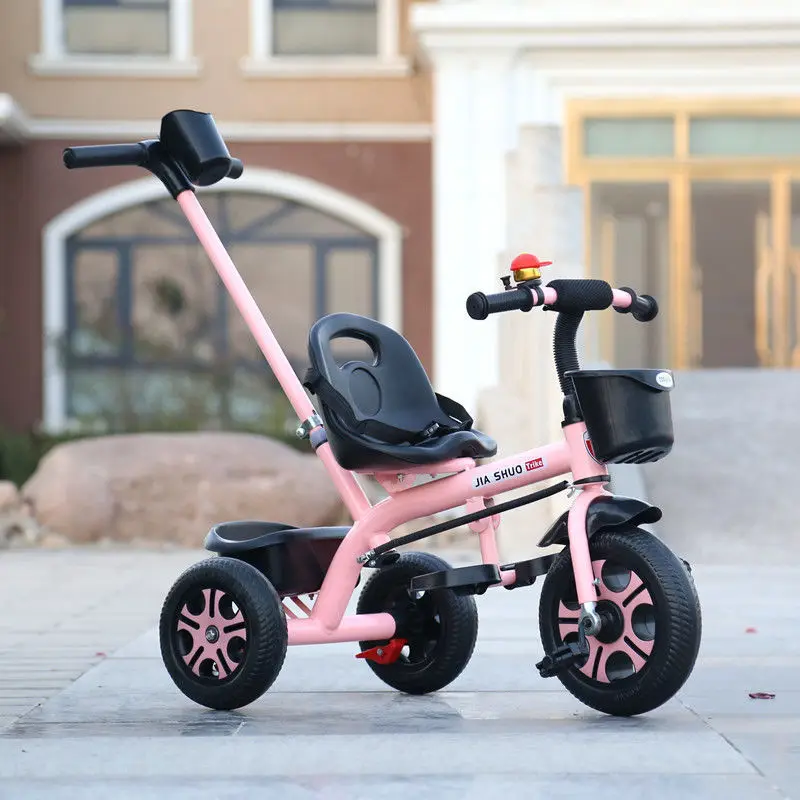 LazyChild Children Tricycle Kids Balance Bike Three-Wheeled Children\'s Pedal Tricycle Bicycle Outdoor Sports Toys For 1-6 Y Kids