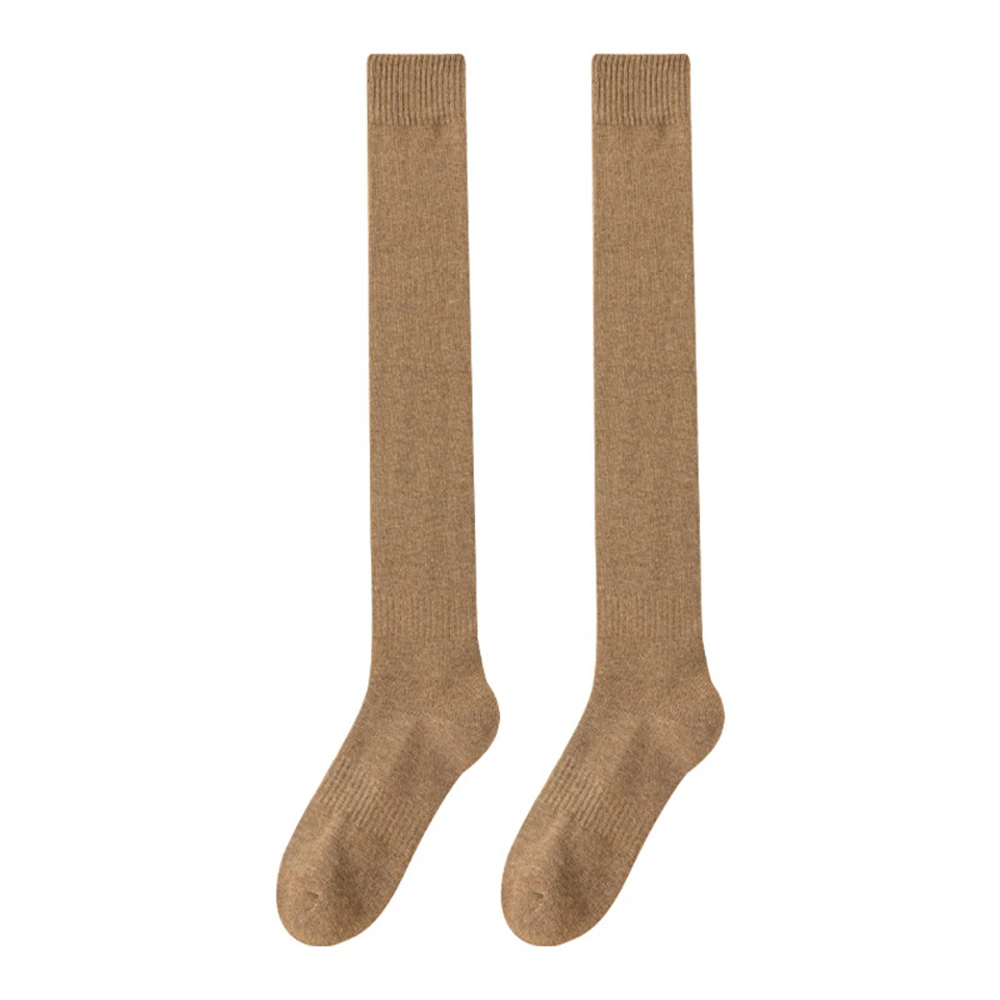 3 Pairs Autumn Winter Thickened Warmth Terry Over-the-knee Stockings Female Knee Pads High-tube Non-slip Tights Thighs Socks New