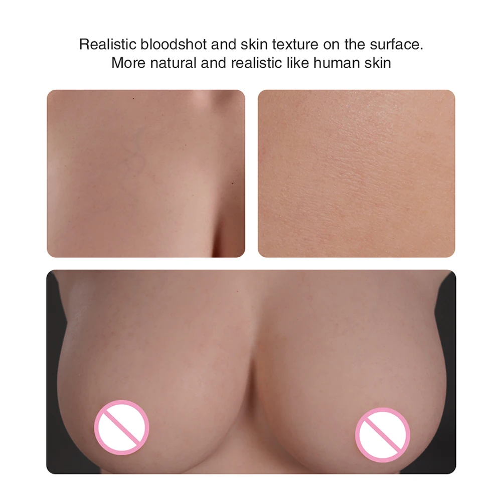 Silicone Realistic Breast 8th New Upgraded Crossdresser Quality Realistic Fake Boobs Tits Enhancer With Bloodshot Design