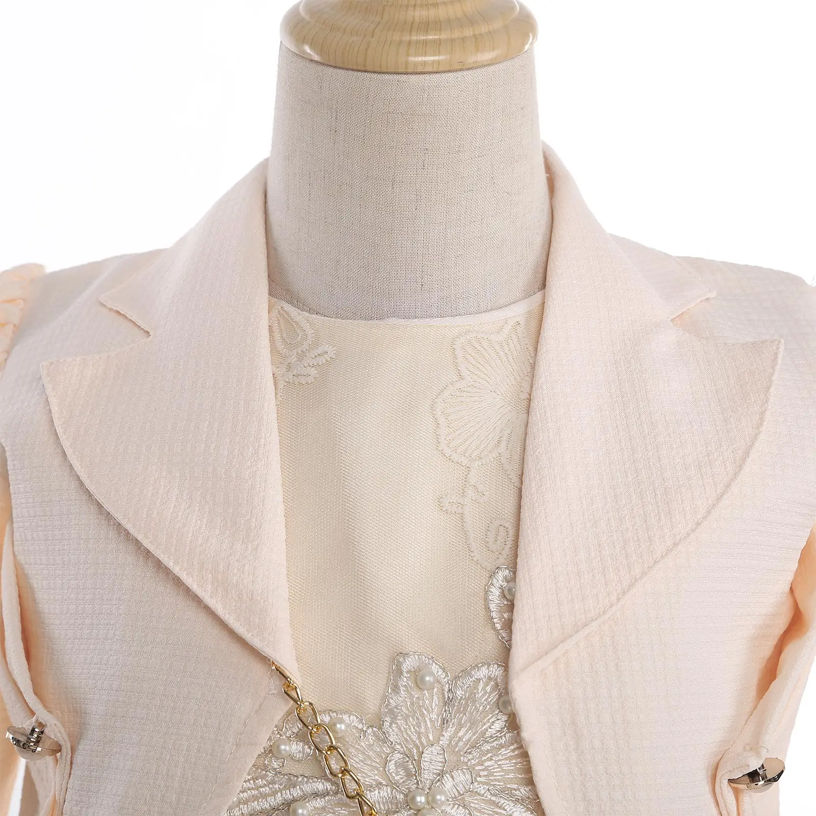 فستان أنيق للفتيات لحفلات الأميرة فستان بدون أكمام من التول المطرز بالزهور مع سترة وحقيبة لحفلات الزفاف وأعياد الميلاد