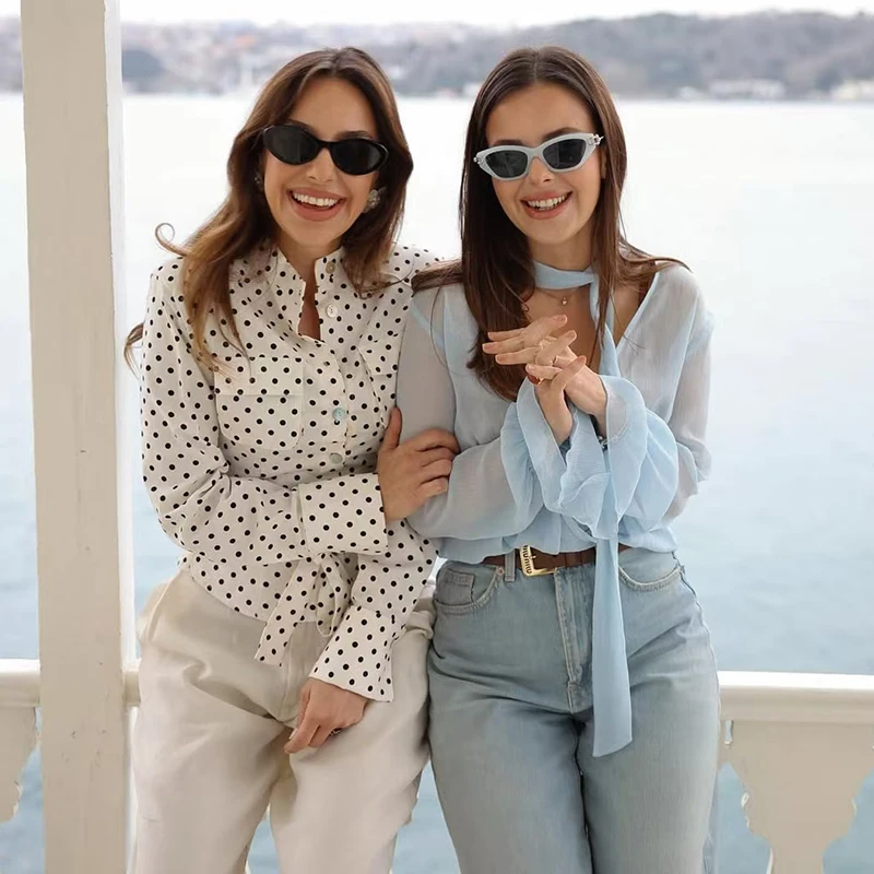 Spring New Jackets Women's 2026 Fashion Slim Polka Dots Beige Elegant Women's Jackets Street Chic Youth Travel Long Sleeve Coats