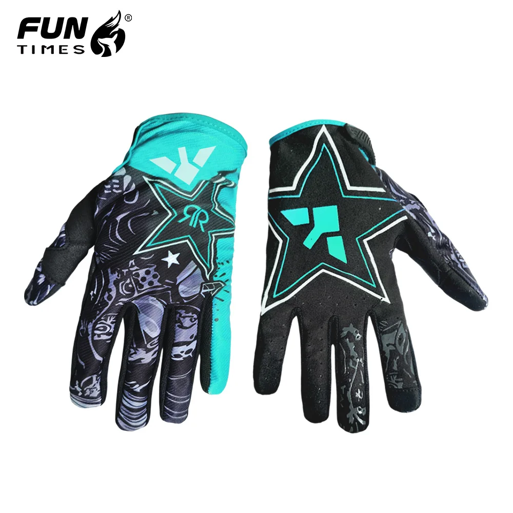 FUNTIMES زوج من قفازات ركوب الدراجات العالمية الرياضية الخارجية الجديدة، عصرية ومتعددة الاستخدامات للدراجات النارية والدراجات وغيرها