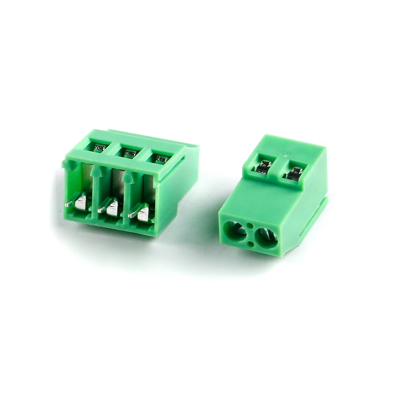 10Pcs/5Pcs KF129 5.0MM 5.08MM Screw PCB Terminal Block DG129 EX129 5.0 / 5.08  Pitch Splicable 2Pin 3Pin KF129-5.0 KF129-5.08