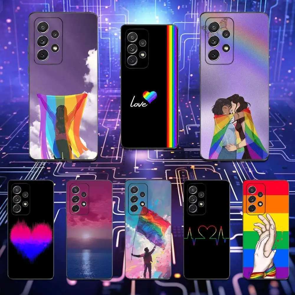 

Hot Art B-Bisexual Flag Phone Case For Samsung S25,S24,S23,S22,S21,S20,S10,Ultra,Plus,Lite,FE,Soft Silicone Black Cover