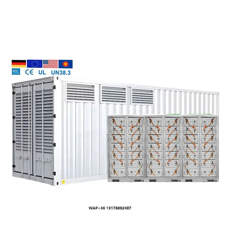 500kW Batteriespeichersystem 500 kWh Rack Photovoltaik 100kW 200kWh 200 kWh Batteriepack-Schrank mit BMS