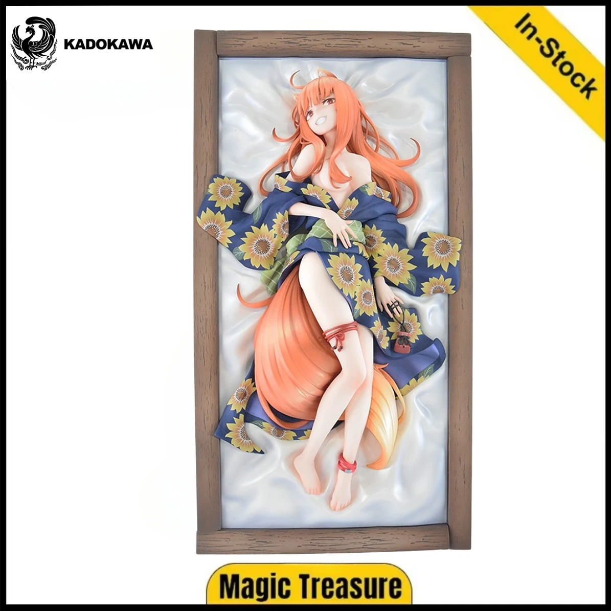 【Em estoque】Original KADOKAWA KDcolle Spice and Wolf Holo Figuras em escala 1/7 Animação Ornamentos Presentes