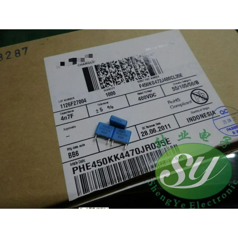 

20PCS RIFA PHE450 0.0047uf/400v 4.7nf 4700pf 472 brand new 7.5mm film capacitor