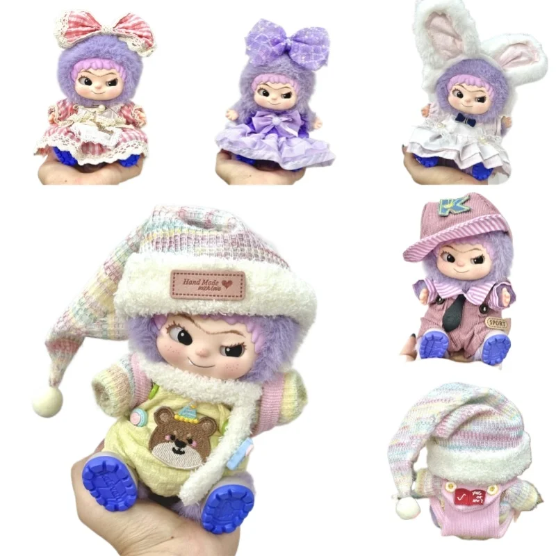 

5PCS Set Cute 20CM Doll Clothes Change Outfit WAKUKU Trendy Party Blind Box Scarf Backpack Doll Garment Boy Girl Birthday Gift