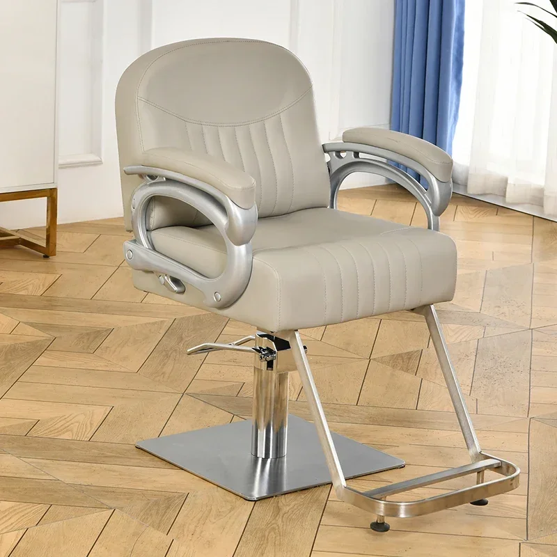 Decorazione da barbiere Sedia semplice Spedizione gratuita Uomo Parrucchiere Girevole Reclinabile Parrucchiere Scopo Salone Promozione professionale