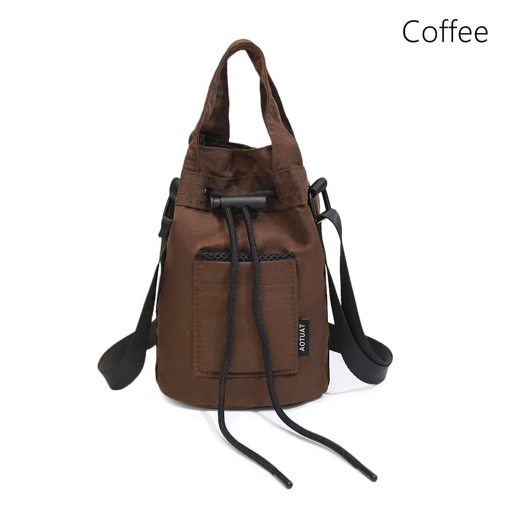 

Fashion​ Portable​​ Bucket Bag Oxford Storage Pouch​​ Handbag Lightweight Drawstring Phone Bag Purse Outdoor