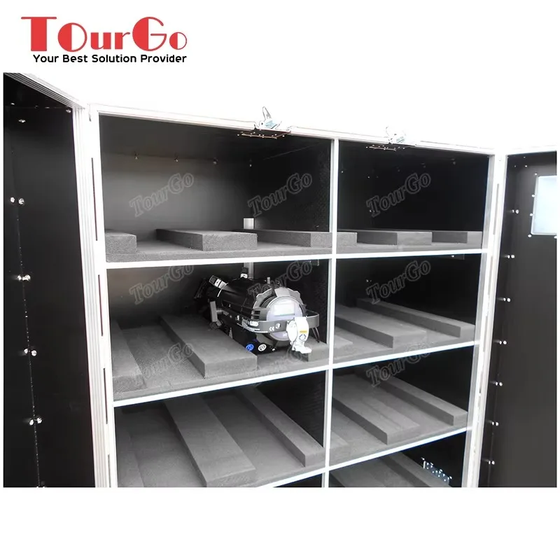 Custom LED Source 4 Wardrobe Style Flight Case by TourGo