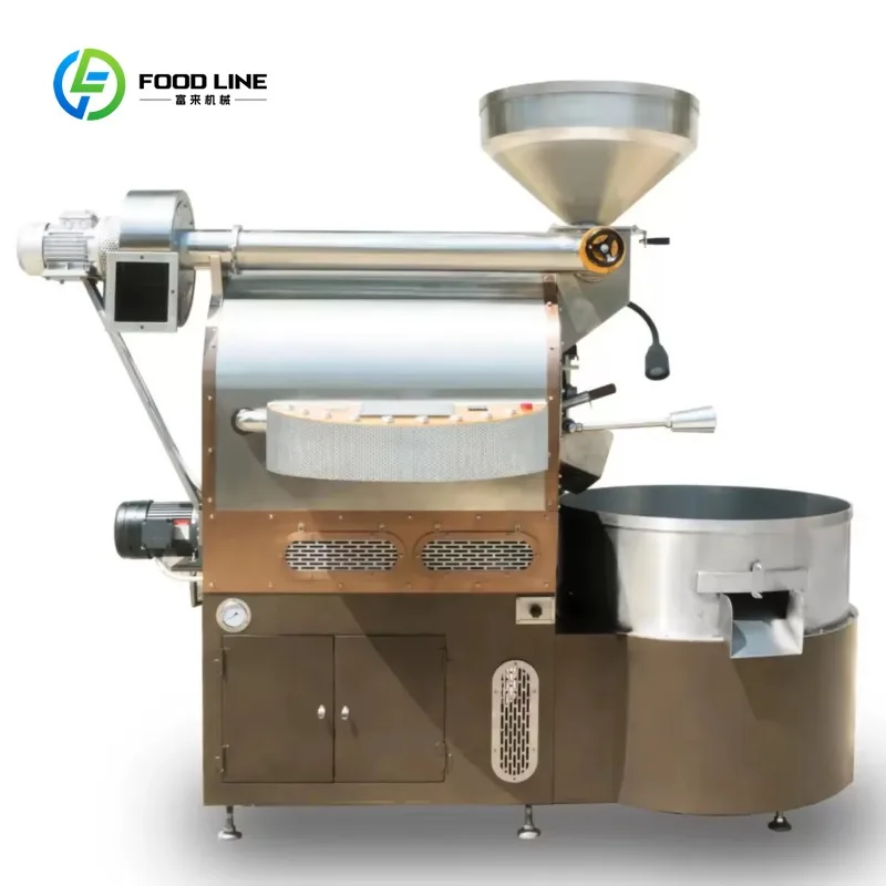 Customized 1.5-6kg Electric Stainless Commercial Coffee Roaster Machine Semi-Automatic Smart Control High Efficiency Temperature
