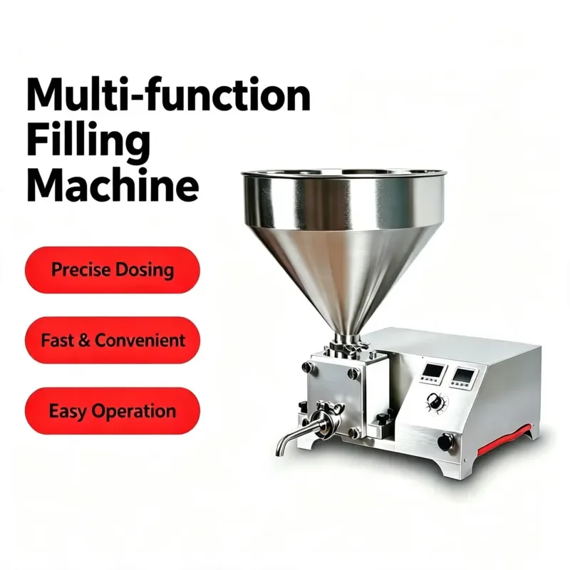Commercial Use Electric Pastry Filling Machine New Semi-Auto Cream Jam Injector for Donuts Bread Cakes-for Milk-Based