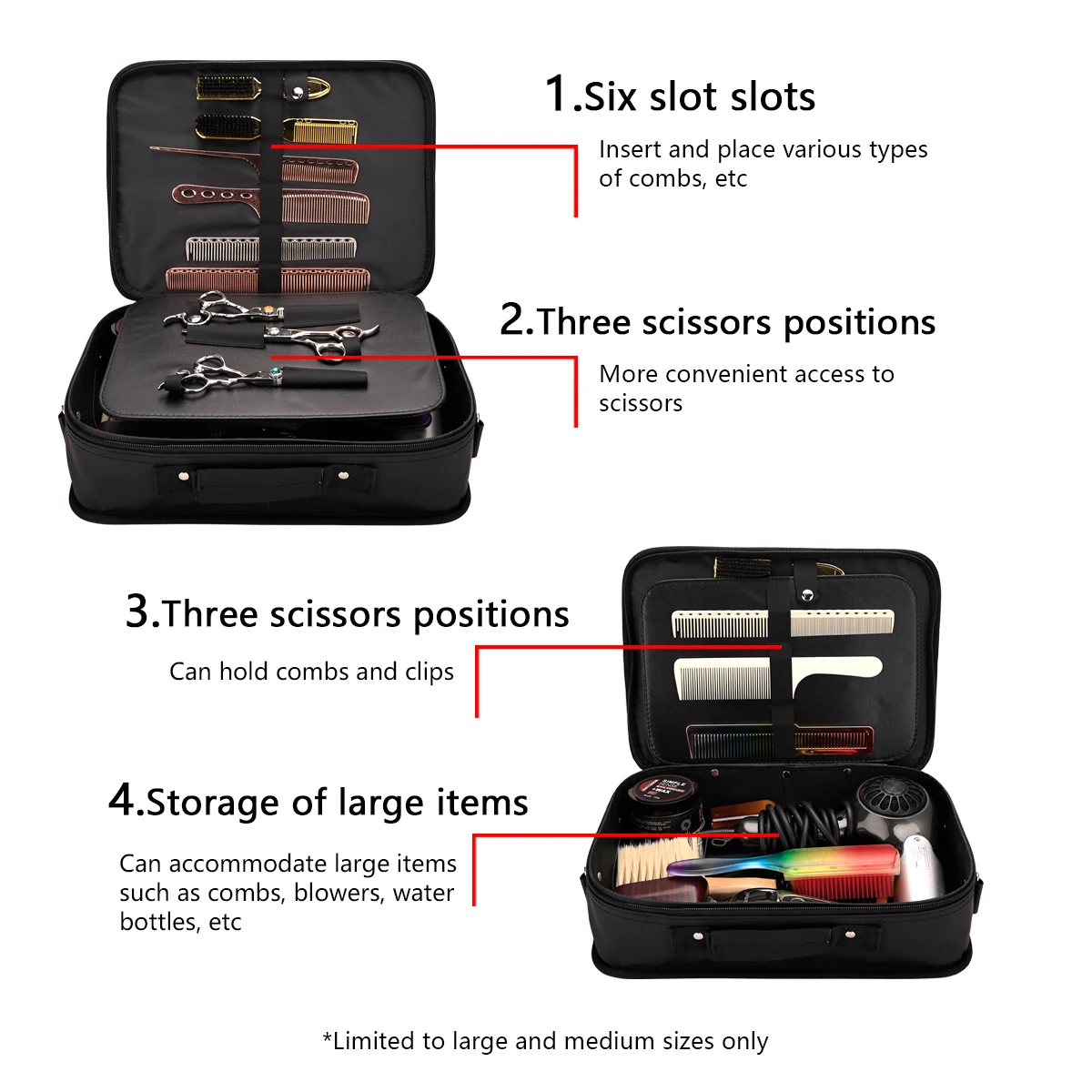 Large Capacity Barber Tool Storage Bag