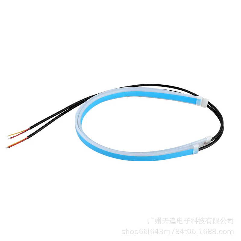 2Pcs 12V Led Guide Strip Headlight for Car Daytime Running Lights Turn Signal Bulb DRL Sequential Switchback 30cm/45cm/60cm view 6
