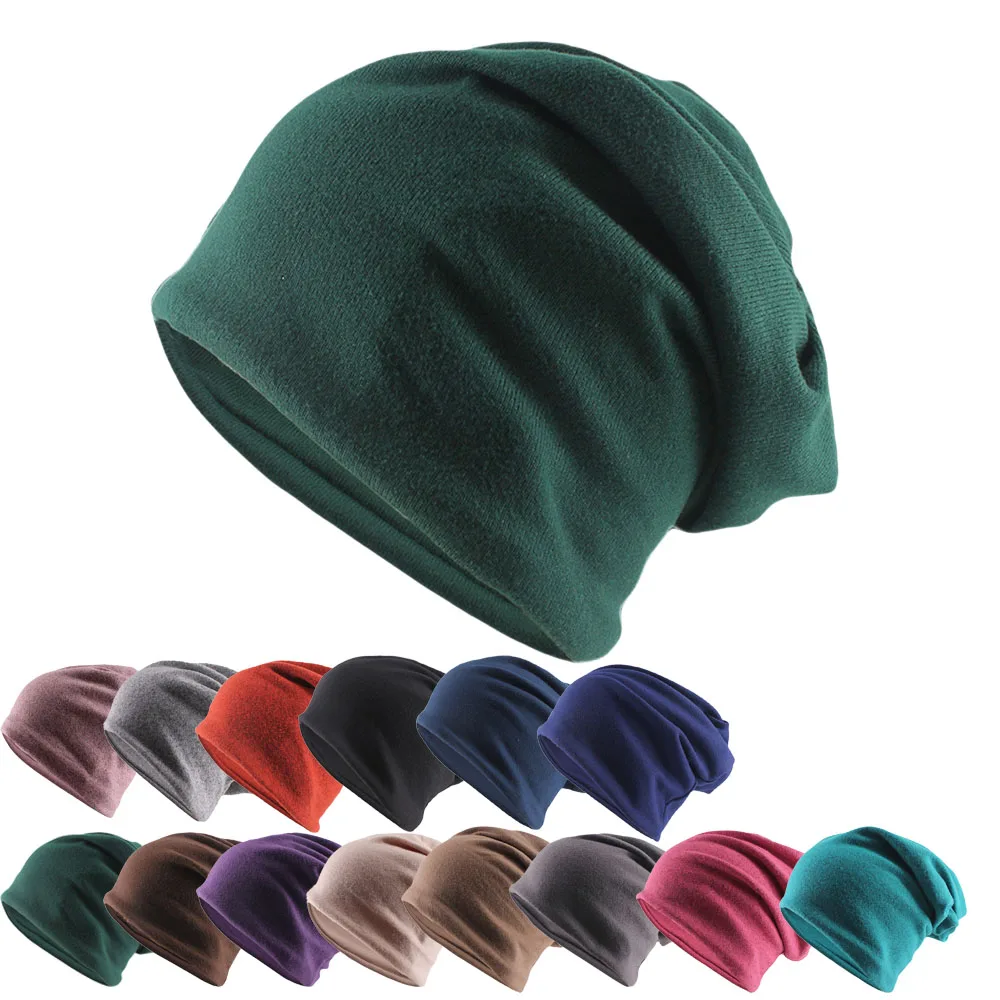 New Arrival Fashion Women Autumn Warm Beanies Skullies Casual Outdoor Scarf Hat Brand Hip Hop Adult Bonnet Winter Soild Gorras