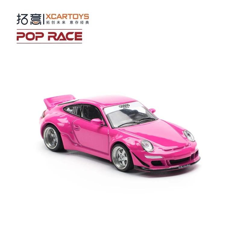 

Xcartoys x POP RACE 1:64 RWB997 Розовая литая модель автомобиля
