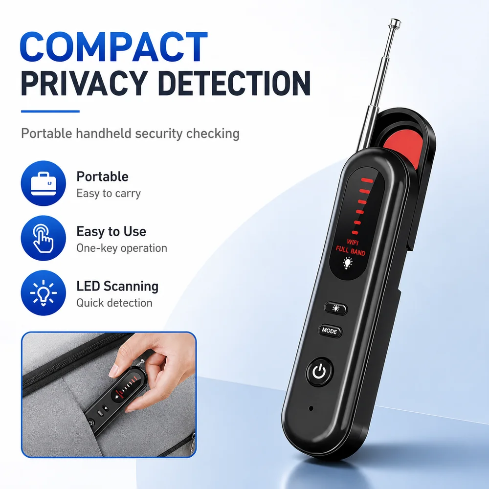 Portable Tracker Detector Infrared Scanning Signal Detection Eavesdropping Detector Anti-Surveillance Handheld