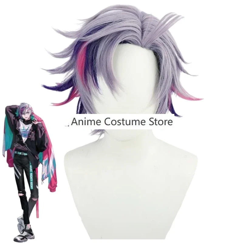 YouTuber VTuber NIJISANJI Fuwa Minato Cosplay Costume Wig Anime Adult Woman Man Rose Red Jacket Uniform Outfit Halloween Suit