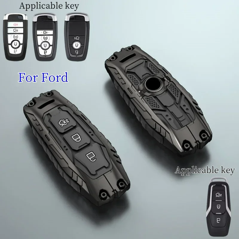 Car Key Cover For Ford Edge Fusion Mustang Explorer F150 F250 F350 Ecosport Focus 3 4 ST Mondeo 5 MK5 Fiesta Kuga MK3 4