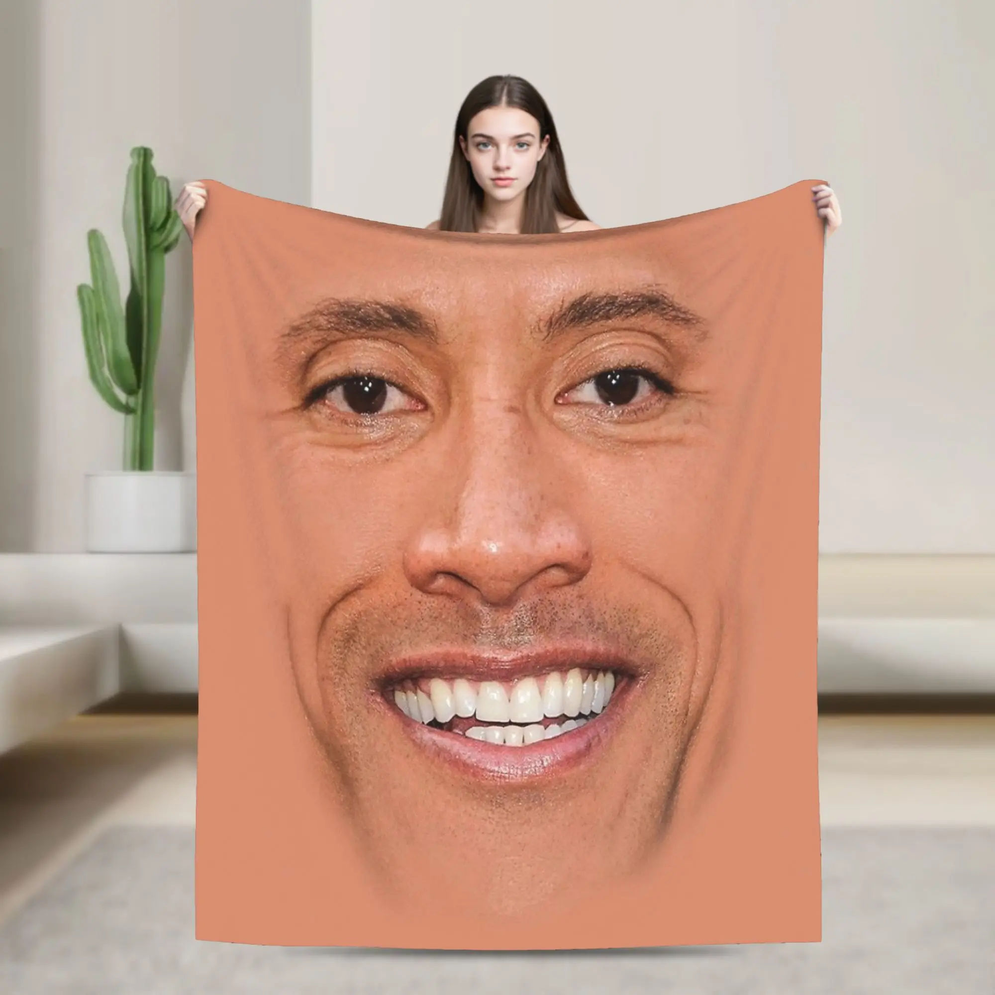 

The Rock Dwayne Johnson Blanket Soft Fashion Plush Bedding Throws For Children Bedroom Flannel Bedspread Bed Cover