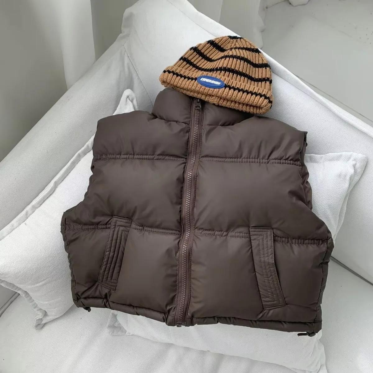 Boys Girls Winter Autumn Down Vest Coat Children Kids Warm Waistcoat Outerwear Clothing Infant Jacket for