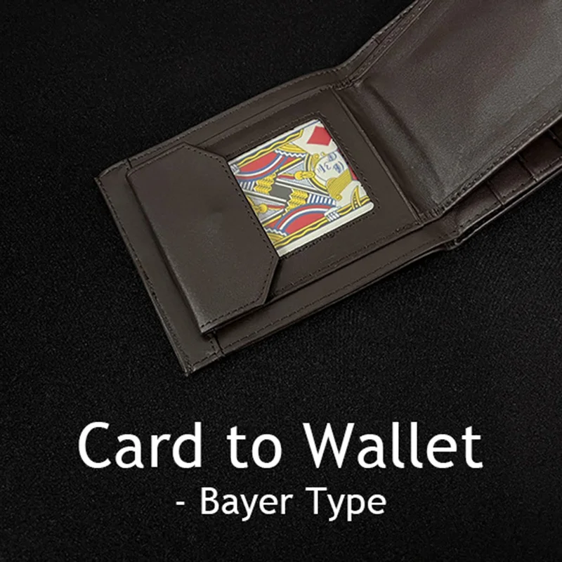 Card to Wallet, Bayer Type - Hip Magic Tricks Signed Card Appearing in Wallet Magia Close Up Street lllusions Gimmicks Mentalism