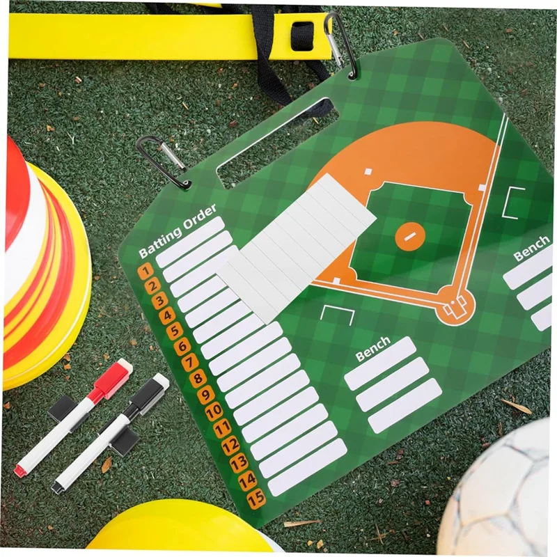 Tableau de Baseball magnétique J1UL1N, planche de ligne de Baseball, accessoires d'entraînement de Baseball, tableau marqueur effaçable à sec, écriture