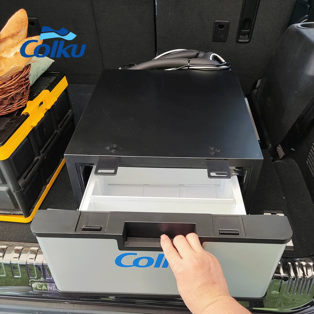 

DC-23DR 24V Electric Cooler 23L Mini Compressor Freezer for Caravan Camp Marine Truck Boat Plastic Ice Maker for Home Use